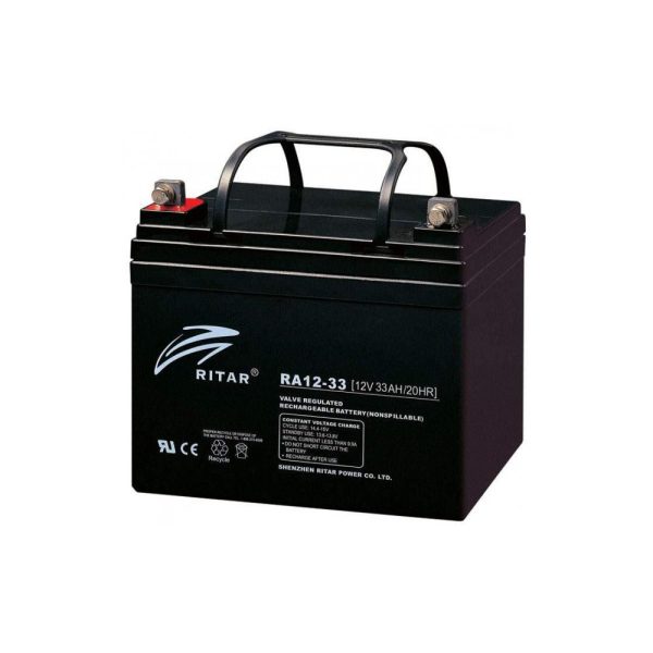 Ritar 33ah RA12-33 12v Deep Cycle Maintenance Free Battery - Image 2