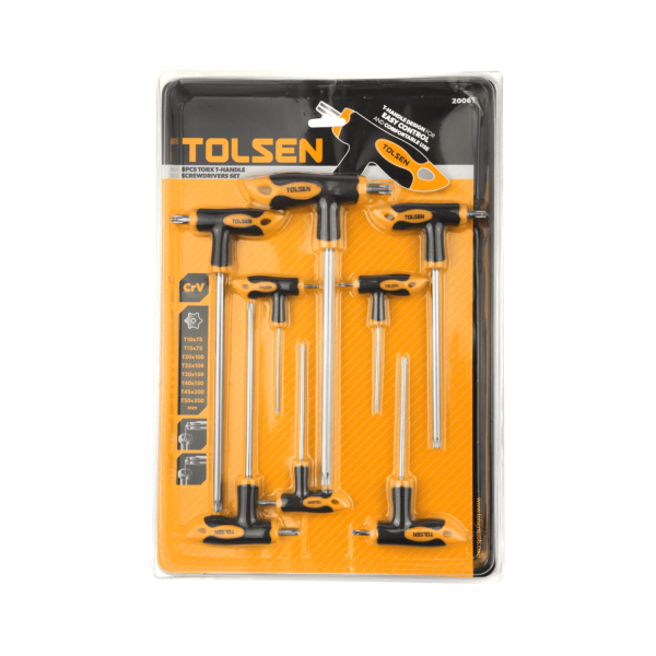 8PCS TORX T-HANDLE SCREWDRIVERS SET