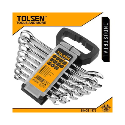 Tolsen 8pcs Industrial Combination Spanners Set (Inches) Industrial Grade 15486