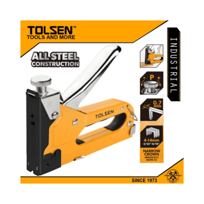 Tolsen Industrial All Steel Staple Gun Tacker (4-14mm, 5/32″-9/16″) 43020