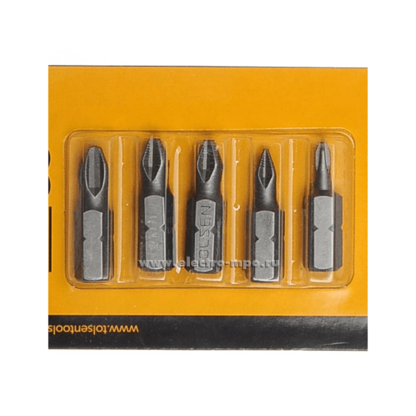 Tolsen Industrial 5pcs Phillips Screwdriver Bits Set (PH0/1/2/3x25mm) 20286 - Image 2