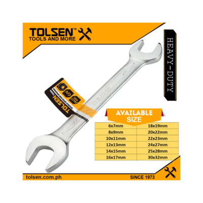 Tolsen Heavy Duty Double Open End Spanner (7mm – 28mm)