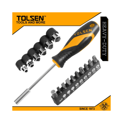 Tolsen Heavy Duty 17pcs Socket and Bit Set 20045