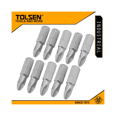 Tolsen Industrial 5pcs Phillips Screwdriver Bits Set (PZ2x25mm) 20273