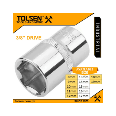 Tolsen Industrial Grade Socket Wrench Drive Cr-V