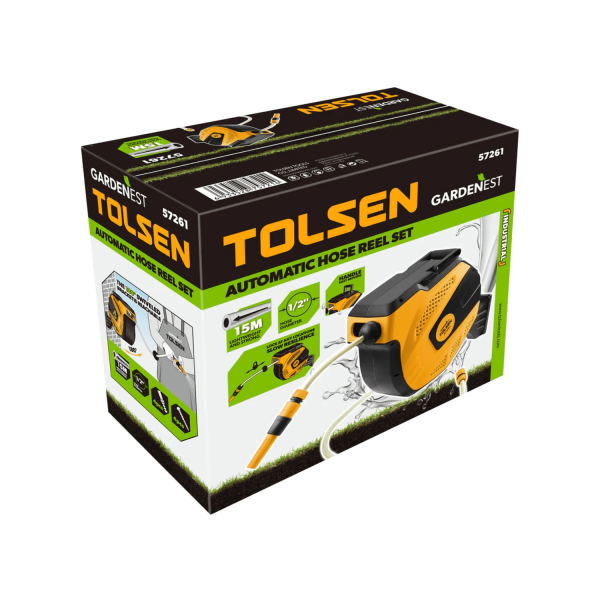 Tolsen Industrial Automatic Hose Reel Set - Image 2