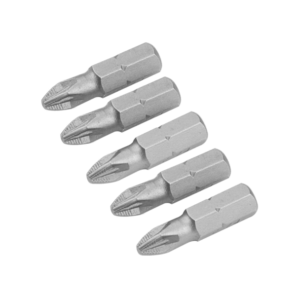 Tolsen Industrial 5pcs Phillips Screwdriver Bits Set (PZ2x25mm) 20273 - Image 2