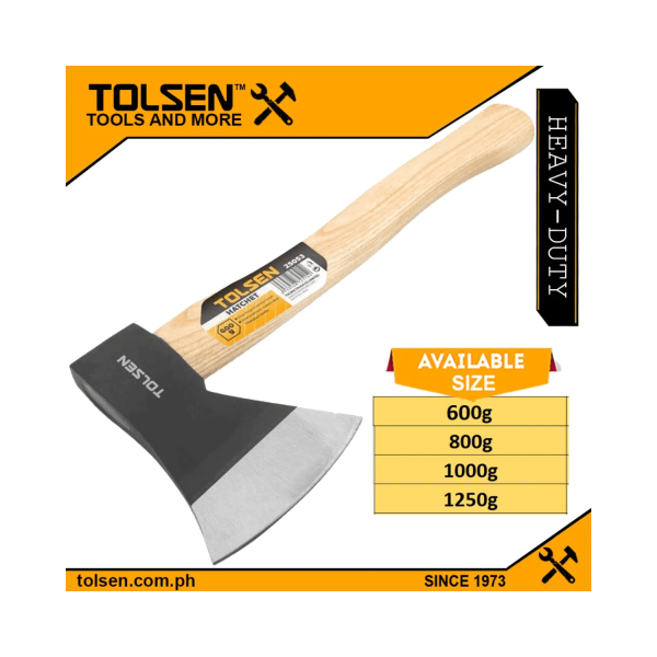 Tolsen Hatchet Axe Wooden Handle( 600g | 800g | 1000g | 1250g)