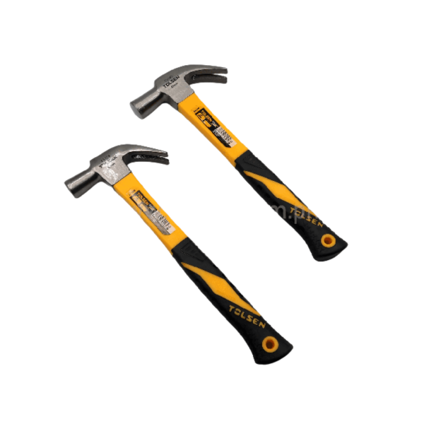 Tolsen British Type Claw Hammer (25mm | 27mm) GriPro Series Fiberglass Handle - Image 2