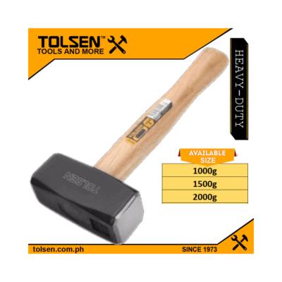 Tolsen Drop Forged Stoning Hammer (1000g | 1500g | 2000g) Wooden Handle