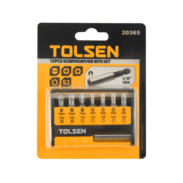 15PCS SCREWDRIVER BITS SET