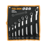 Tolsen 8Pcs Double Ring End Spanner Set (6×7,8×9,10×11,12×13,14×15,16×17,18×19,20x22mm) 15895