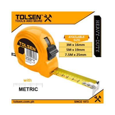 Tolsen Measuring Tape w/ Metric Blade Only (3M | 5M | 7.5M)