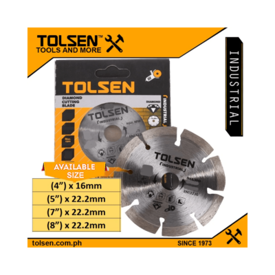 Tolsen Universal Diamond Cutting Disc (4″ | 5″ | 7″ | 8″) Industrial Grade Tile Cutting
