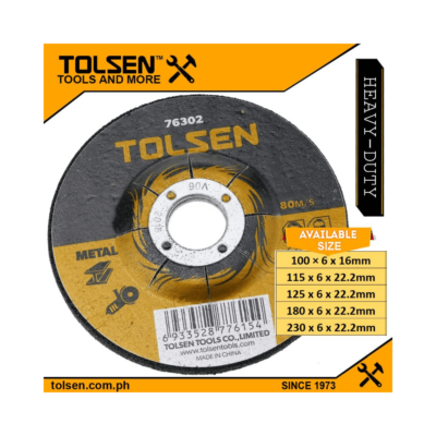 Tolsen Metal Grinding Disc (4″ | 4.5″ | 5″ | 7″ | 9″ ) For Angle Grinder