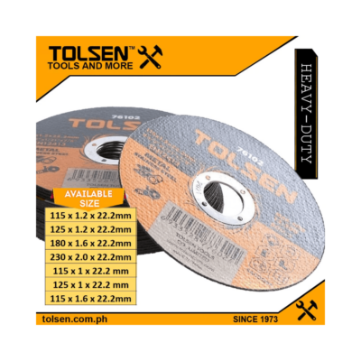 Tolsen 10pcs Super Thin Cutting Disc (4.5″ | 5″ | 7″ | 9″) For Angle Grinder