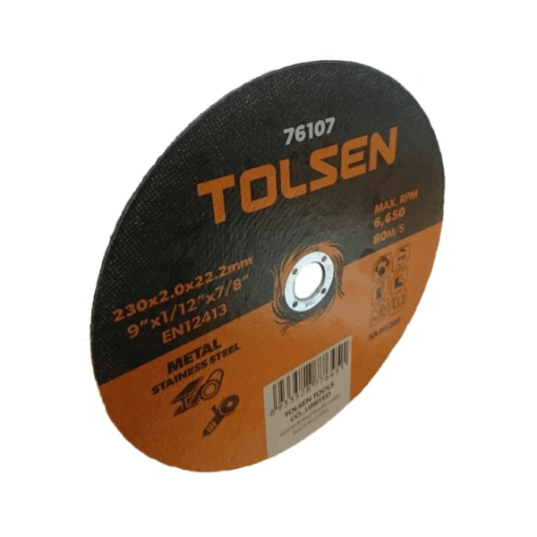 Tolsen 10pcs Super Thin Cutting Disc (4.5" | 5" | 7" | 9") For Angle Grinder - Image 3