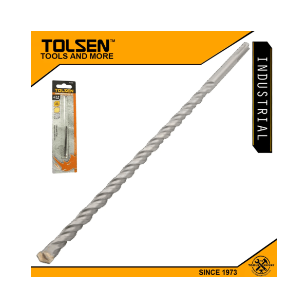 Tolsen Concrete Drill Bit (Ø3mm to 25mm | L60mm to 160mm) High Quality TCT Tip - Image 3