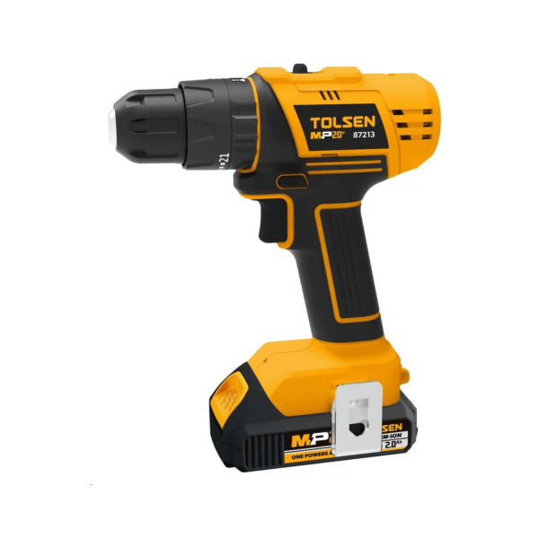 Tolsen LI-ION Cordless Impaact Drill 10mm w/ 2 Battery & Hard Case (All in One 20V Battery) CE Approved 87213 - Image 3