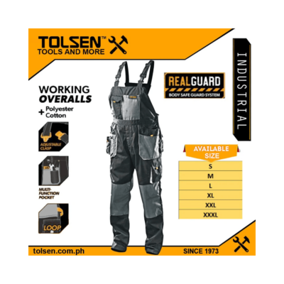 Tolsen Working Overalls w/ Oxford Fabric (S | M | L | XL | XXL | XXXL) Polyester + Cotton