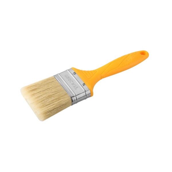 Tolsen Industrial Paint Brush w/ Plastic Handle (1" | 1.5" | 2" | 2.5" | 3" | 4") PET & White Bristle - Image 2