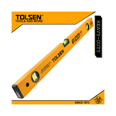 Tolsen Heavy Duty Spirit Leveler (200cm, 80″) Anti-Shock End Cap 35091