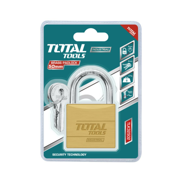 Heavy duty brass padlock