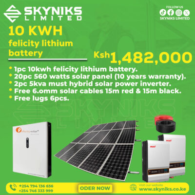 10 KWH LITHIUM BATTERY SOLAR KIT