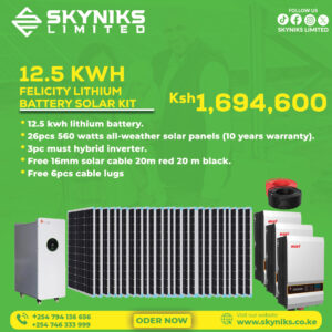 12.5KWH SOLAR SYSTEM FULL KIT