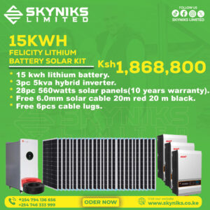 15 KWH LITHIUM BATTERY SOLAR KIT