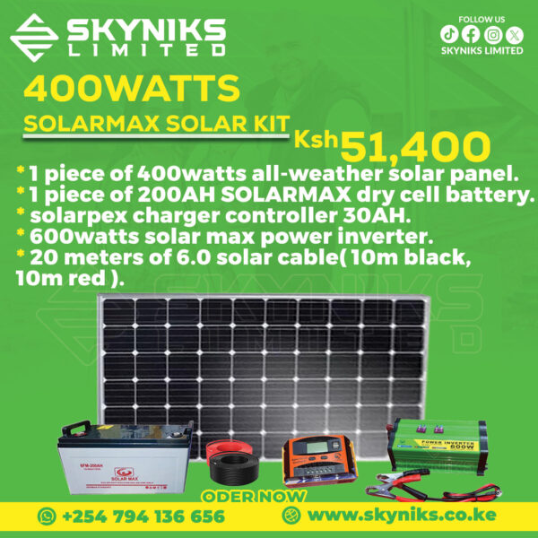 400WATTS SOLARMAX SOLAR KIT