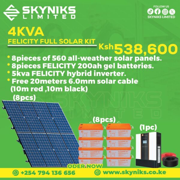 4KVA FELICITY FULL SOLAR KIT