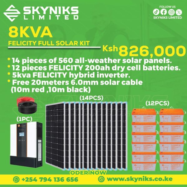 8KVA FELICITY FULL SOLAR KIT