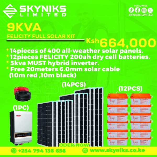 9KVA FELICITY FULL SOLAR KIT