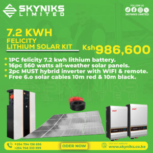 7.2KWH LITHIUM SOLAR SYSTEM FULL KIT