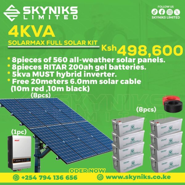 4KVA SOLARMAX FULL SOLAR KIT