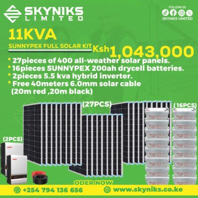 11KVA SUNNYPEX FULL SOLAR KIT