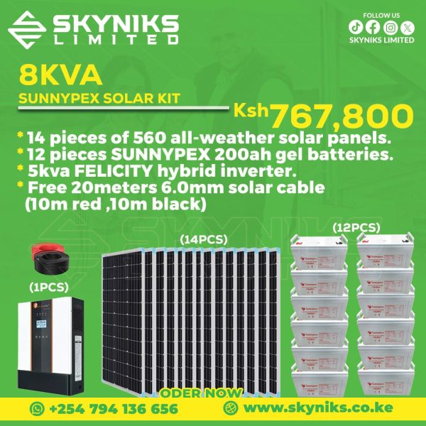 8KVA SUNNYPEX FULL SOLAR KIT