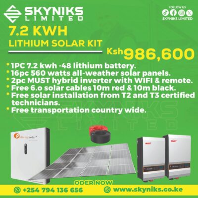 7.2 KWH LITHIUM BATTERY SOLAR KIT