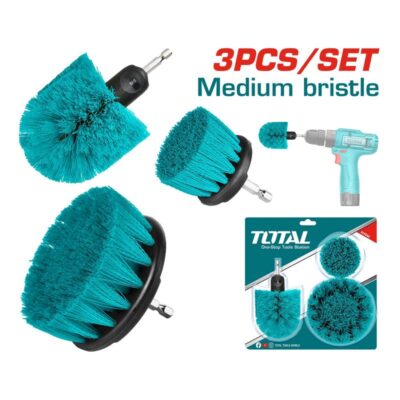 3 Pcs Medium bristle brush set