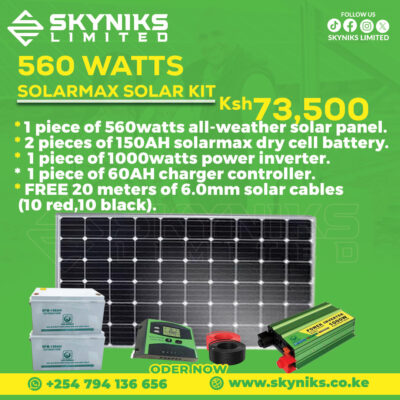 560WATTS SOLARMAX SOLAR KIT