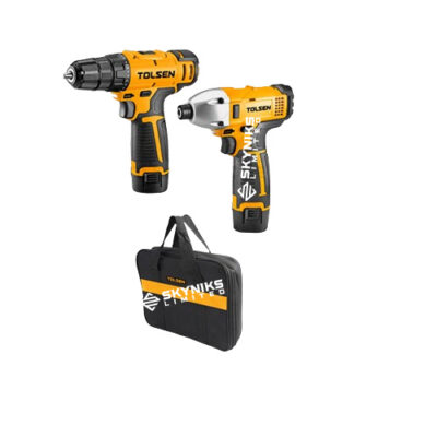 12V LI-ION CORDLESS DRILL & IMPACT DRIVER SET