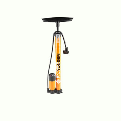 BICYCLE FLOOR PUMP WITH GUAGE