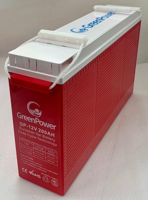 Greenpower GP-12V 200AH European Gel Battery