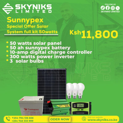 Sunnypex Special Offer Solar System full kit 50watts