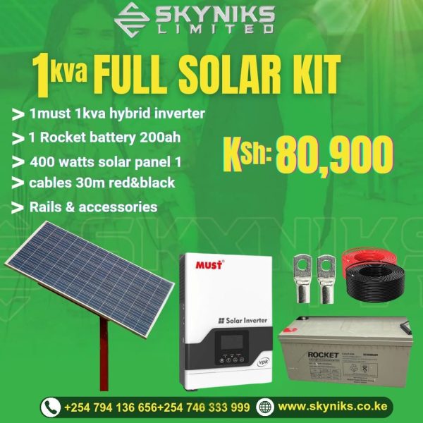 1KVA Full Solar Kit