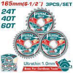 Ultra-thin TCT saw blade set